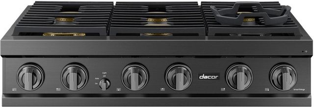 Dacor® 36" Graphite Stainless Natural Gas RangeTop-0