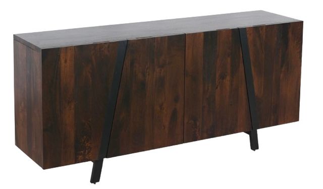 Home Trends & Design Riviera Dark Walnut Sideboard-0