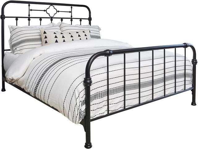 Coaster® Packlan Matte Black Metal Panel Bed-0