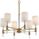 Uttermost® Welkin Warm Brass 6-Light Modern Chandelier-4