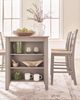 Signature Design by Ashley® Gesthaven Natural Rectangular Counter Table with Gray Base-2