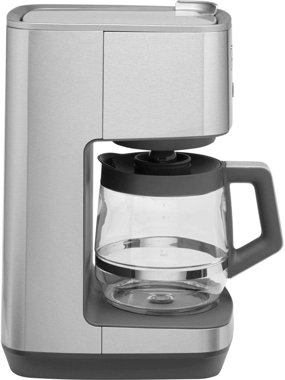 GE Drip Coffee Maker With Timer | 10-Cup Thermal Carafe Coffee Pot Keeps Coffee Warm for 2 Hours | Adjustable Brew Strength | Wide Shower Head for Maximum Flavor | Kitchen Essentials | Stainless Steel