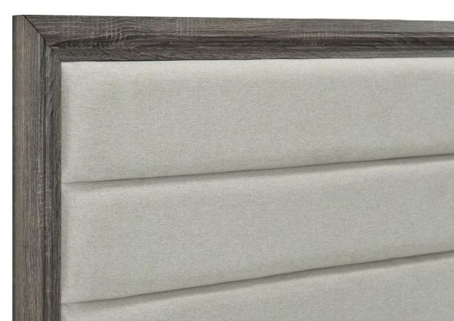 Coaster® Wright Brown Oak/Tan California King Upholstered Panel Bed-3