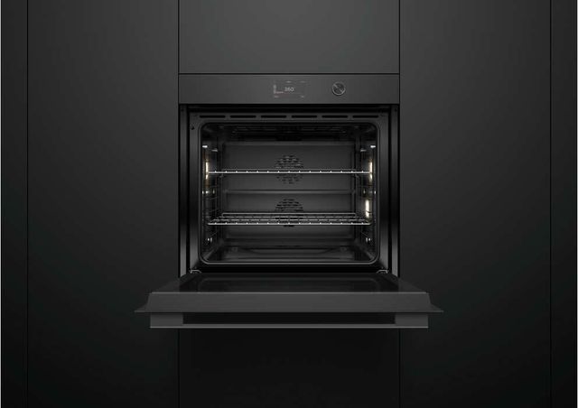 Fisher & Paykel Series 7 Contemporary 30" Black Glass Single Electric Wall Oven with Self-Cleaning-3