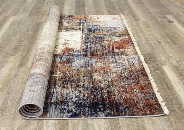 Kalora Interiors Serene Red Blue Beige 5'3" x 7'7" Rug-2