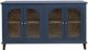 International Furniture Direct Genova Indigo Blue 4-Door Console-1