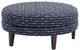 Mayo 9131 Sapphire Round Cocktail Ottoman-0