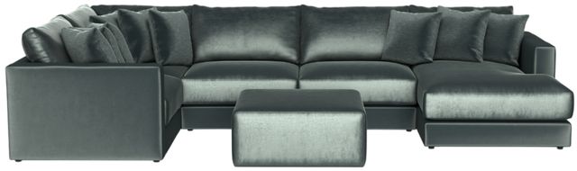 Jackson Furniture Remington 6-Piece Pine U-Shape Sectional with Ottoman-0
