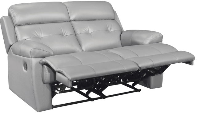 Homelegance® Lambent Silver Gray Reclining Loveseat-2