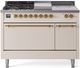 Ilve® Nostalgie II Series 48" Antique White Pro Style Dual Fuel Range-0