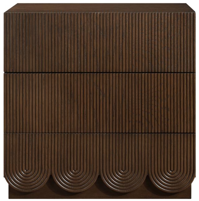 Meridian Furniture Scallop Brown Nightstand-1
