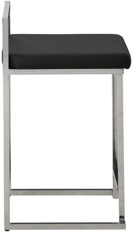 Signature Design by Ashley® Madanere Black/Chrome Counter Stool-3