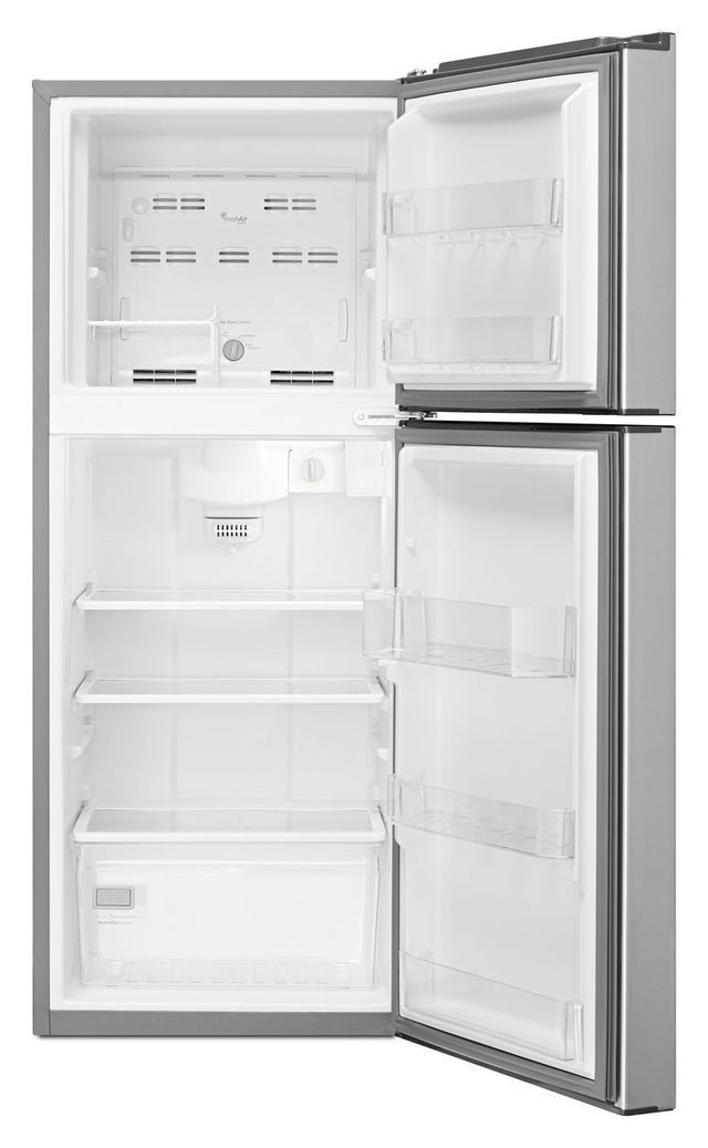 Whirlpool® 11.0 Cu. Ft. Top Freezer Refrigerator-Monochromatic Stainless Steel-3
