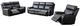 Mazin Furniture Carnegie Black Manual Reclining Loveseat with Center Console-3