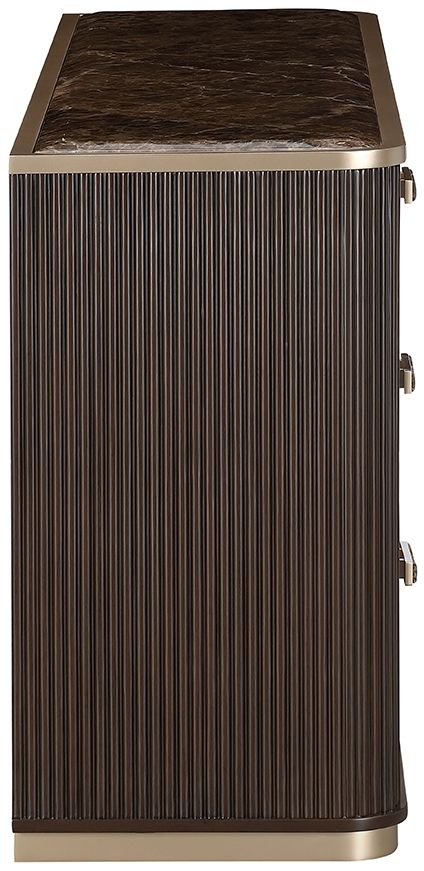 Michael Amini® West Kensington Medium Espresso Sideboard-3