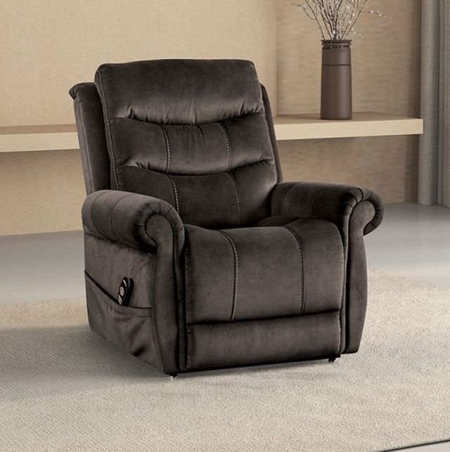Furniture of America® Dionysia Dark Gray Lift Chair-2
