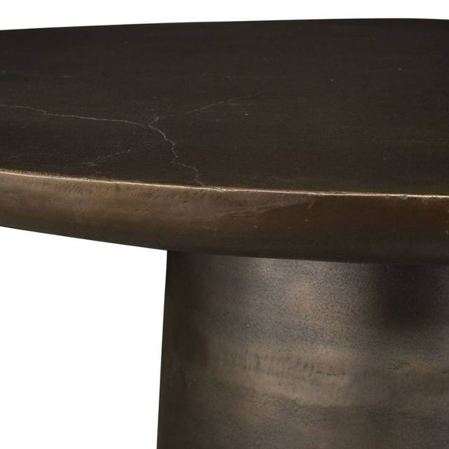 Uttermost® Madrone Golden Dark Bronze Aluminum Indoor-Outdoor Dining Table-2