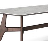 Natuzzi Editions Plettro Brown Ash Rectangular Dining Table-1