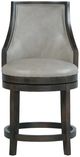 Fairfield® Customizable Robroy Leather Channel Quilt Back Swivel Counter Stool-1