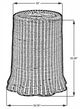 Jeffan Millie Whitewash Rattan Woven Side Table-1