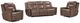 Parker House® Atlantis 3-Piece Smooth Latte Power Reclining Zero Gravity Sofa and Two Recliners Living Room Set-0