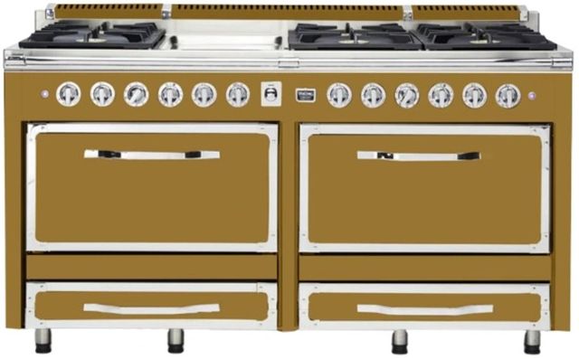 Viking® Tuscany 66" Golden Hour Pro Style Dual Fuel Range with 2 Induction-0