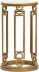 Magnussen Home® Lorena Burnished Brass Round Accent Table-1