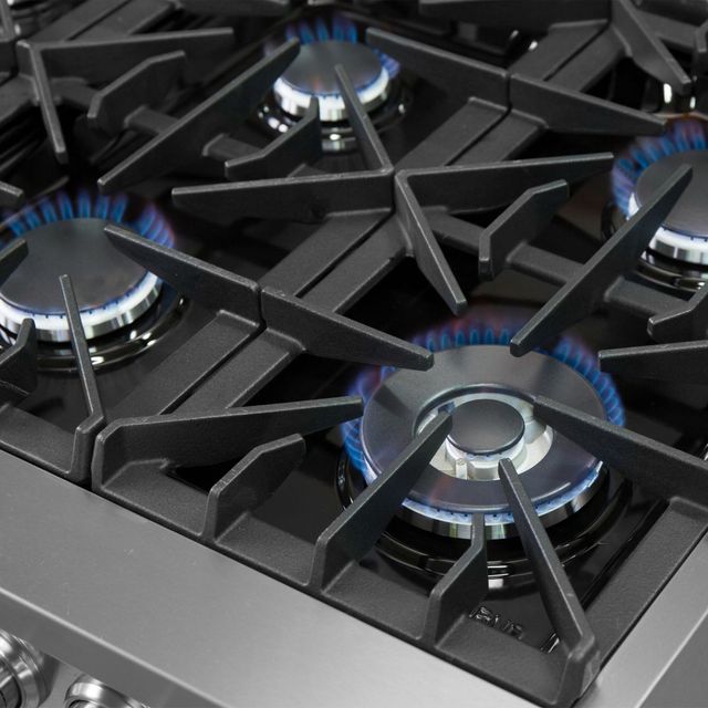 FORNO® Alta Qualita 60" Stainless Steel Pro Style Dual Fuel Range-8
