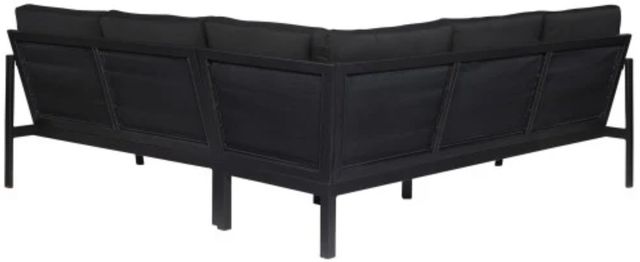 Linon Alora Black Aluminum/Fabric Outdoor Sectional-4
