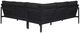 Linon Alora Black Aluminum/Fabric Outdoor Sectional-4