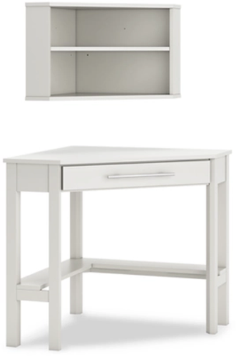 Signature Design by Ashley® Grannen 2-Piece White Corner Desk with Bookcase Set-0
