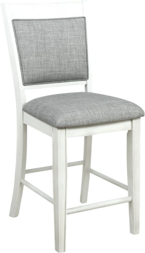 Crown Mark Fulton Gray/White Counter Height Chair-0