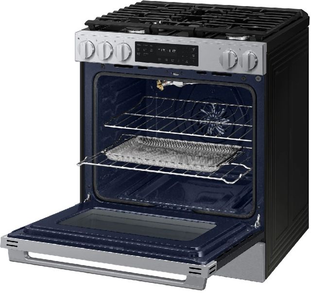 Samsung Bespoke Smart 30'' Stainless Steel Gas Slide In Gas Range-3