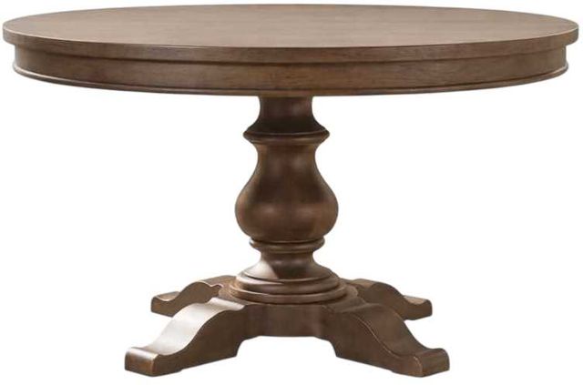 Liberty Furniture Americana Farmhouse Dusty Taupe Pedestal Table-0