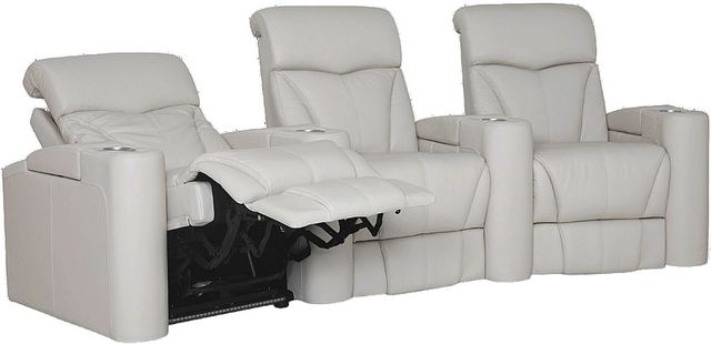 Palliser® Furniture Customizable Vivid 3-Piece Power Reclining Theater Seating with Power Headrest, Lumbar and Wedge Arms-2