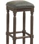 American WoodCrafters Bronson Brown 30" Leather Backless Bar Stool-2