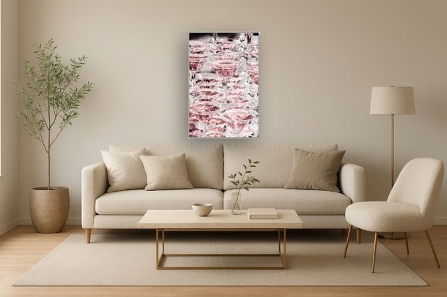Classy Living Glamalicious Sparkling Martini Glasses Art Wall Art-1