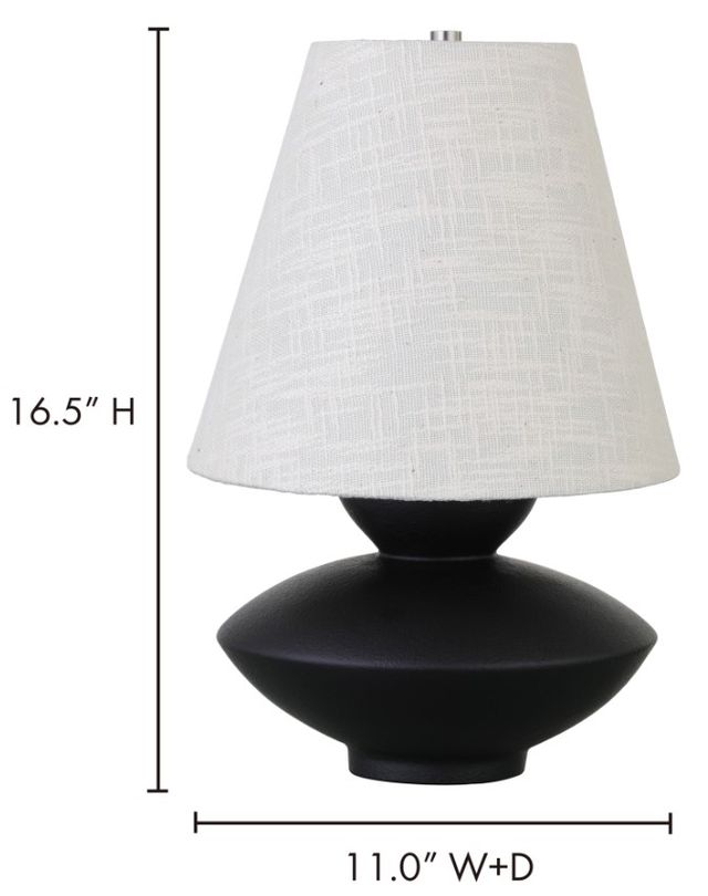 Moe's Home Collection Dell Black Table Lamp-3