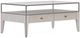 A.R.T. Furniture® Mezzanine Glass Top Cocktail Table with Dove Gray Base-0