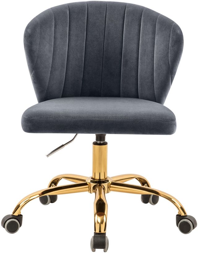 Meridian Furniture Finley Grey Velvet Office Chair-2