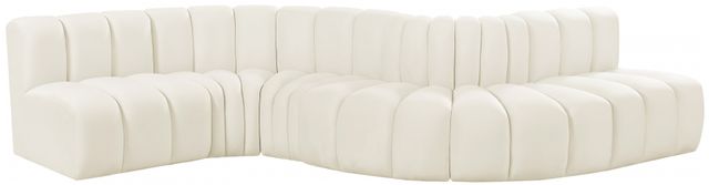 Meridian Furniture Arc 6-Piece Cream Upholstered Modular Sectional-0