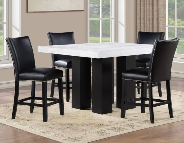 Steve Silver Co. Artemis 5-Piece Black/White Counter Table Set-1