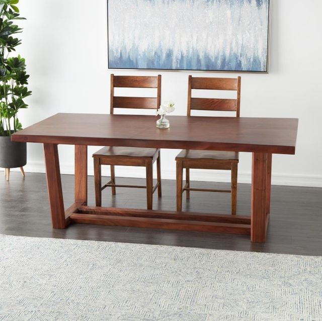 Deco Marche Brown 79'' Live Edge Dining Table-3