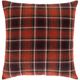 Surya Brenley Dark Red 18"x18" Toss Pillow with Polyester Insert-0