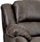 HomeStretch Tumbleweed Brown Reclining Loveseat-1