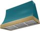 AGA Marquee 48" Salcombe Blue Wall Mounted Range Hood with Antique Brass Trim-0