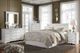 Signature Design by Ashley® Anarasia 4-Piece White Queen Sleigh Headboard Bedroom Set-4