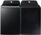 Samsung Brushed Black Top Load Washer & Electric Dryer Laundry Pair-5
