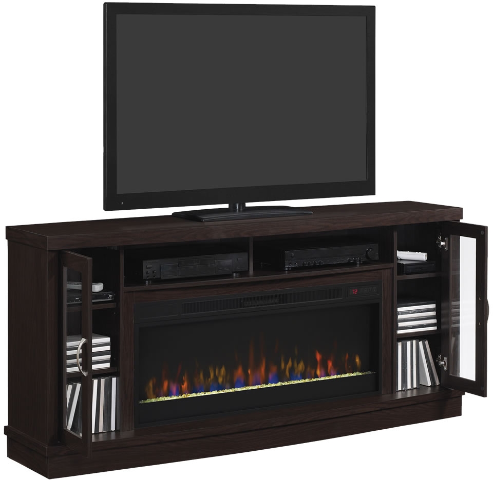 ClassicFlame® Hutchinson Oak Espresso TV Stand | Fischer Furniture