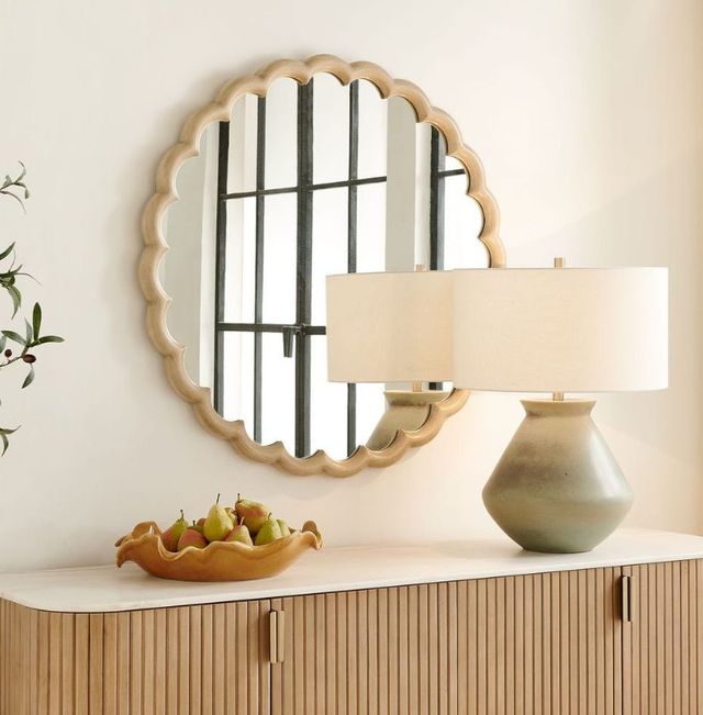 Uttermost® Cerrito Burnished Ivory Round Mirror-2